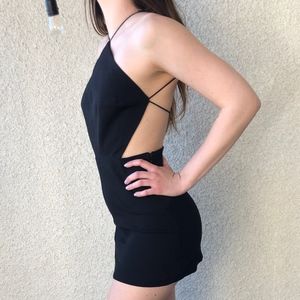 silence + noise Dresses - Black mini dress silence + noise Dresses - Black mini dress